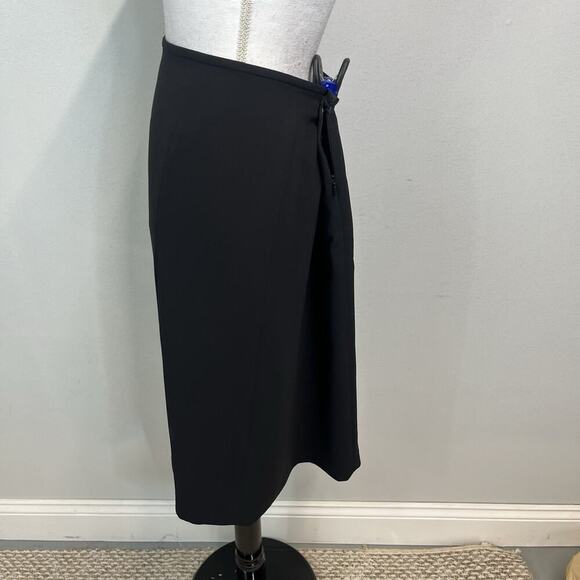 Le Suit Collections Skirt size 14 Navy Blue Straight Knee Career Professional - Picture 6 of 8